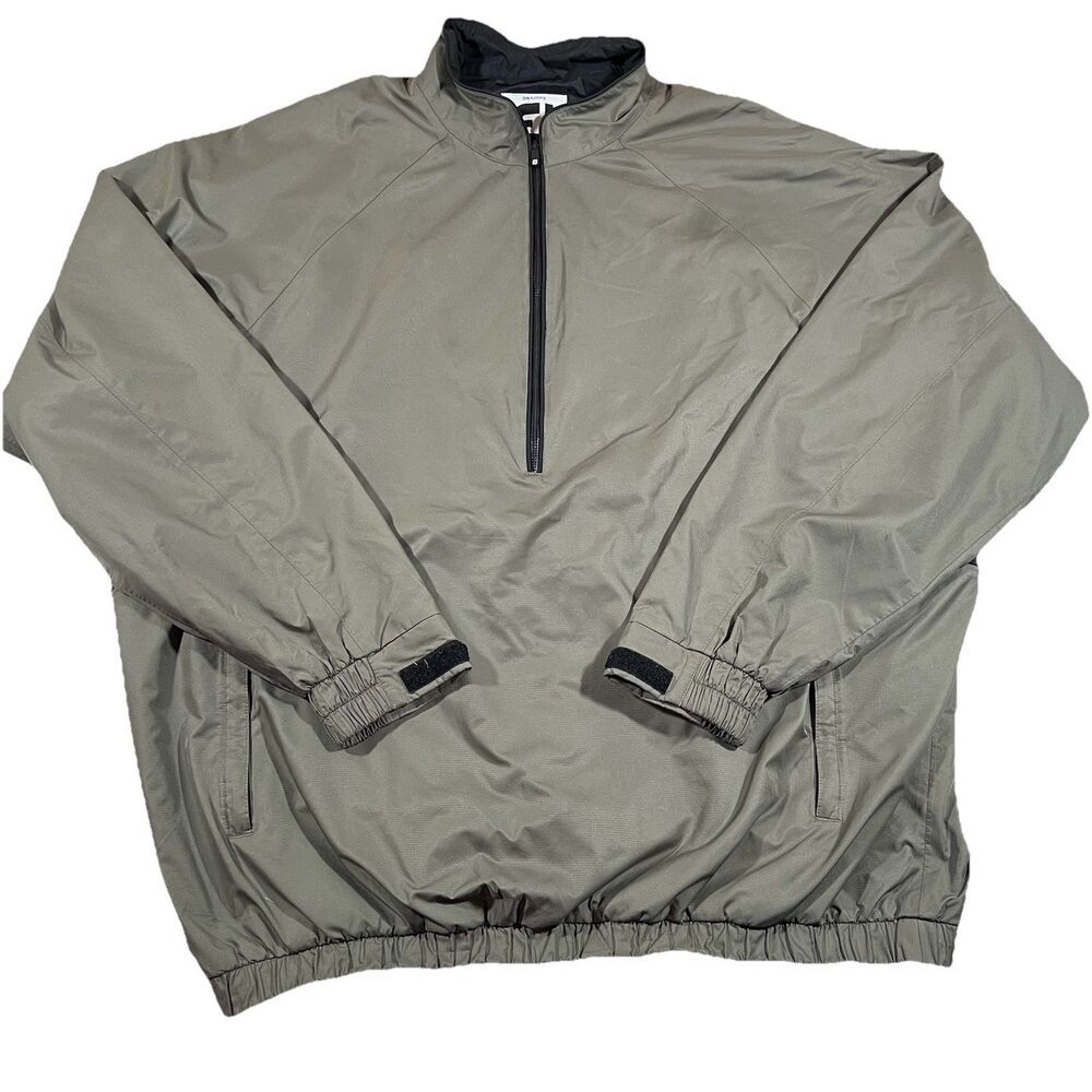 Footjoy Dryjoys Tour Collection Pullover Golf Windbreaker Jacket Beige Men's XXL